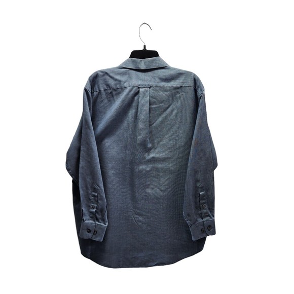 Vintage Dockers Men's Casual Shirt Button Down Size LG Gray Check Hong Kong - Picture 2 of 8